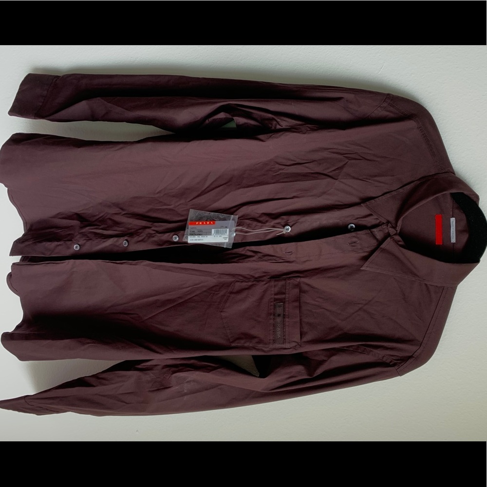 Prada Men’s Long Sleeve Dress Shirt